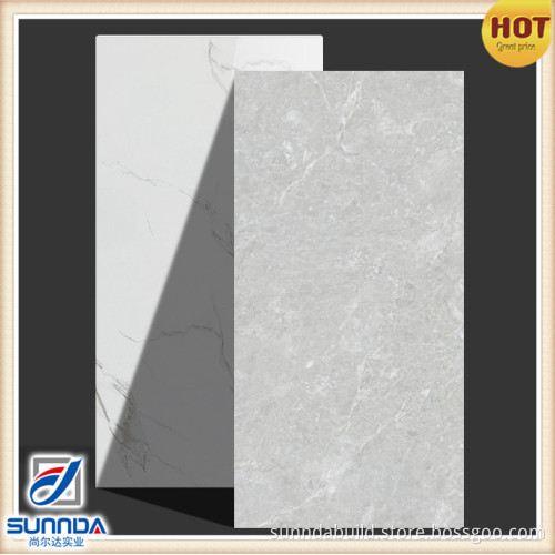 24x48 grey rock texture marble look full body polished glazed porcelain wall and flooring decorative high quality tiles
